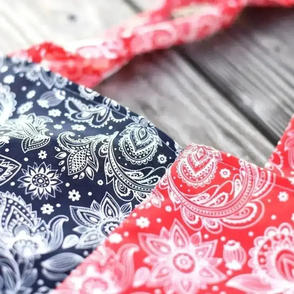 Women’s Paisley Print Cotton Tote Bag – Lightweight Beach Bag Or Everyday Carry