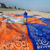 Orange Blue & White - Bandana Beach